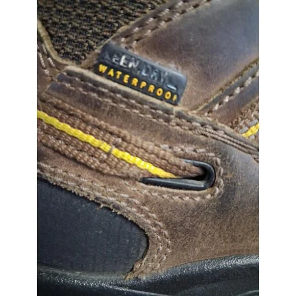 Keen Utility Mens Steel Toe Work Boots Brown Leather Size 12D With Slip-Resistan